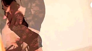 ThisIsGlamour Jo Boseley In A Hot Black Dress BTS LEWD