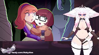 Big boobed waifu Moky reacts to the mystery screw