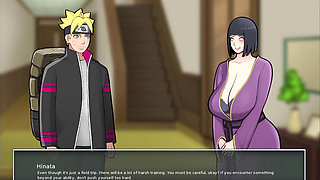 Konoha MILFs Part 36 - My Stepmother Hinata Gives Me a Handjob While I Suck on Her Big Tits - by Eroticgamesnc