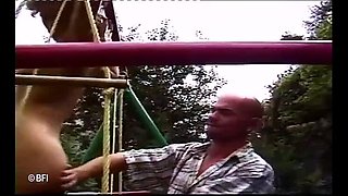 Blonde Teen Mandy Bates Outdoor BDSM Spanking Punishment - Bald Pussy & Sexy Ass Domination