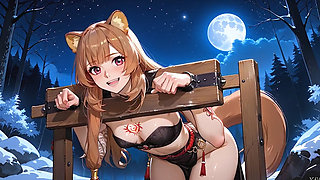 Raphtalia gets fucked in all holes by the shield hero