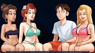 3 GIRLS ONE DICK SUMMERTIME SAGA SEX PARTY