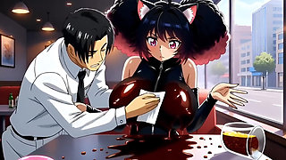 Hentai Pussy Girl Dreams of Love and Dirty Sex. Cartoon Anime Hentai Ai