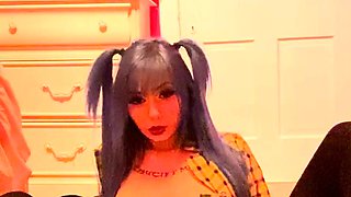 Blonde tight pussy babe has solo toy fun