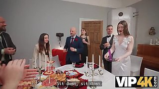 Brunette Bride Miss Sunset Gets Double Penetration Anal Sex in Public at Wedding - Hardcore HD 1080p