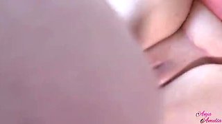 Extreme Close Up Pussy Fetish Creampie Fuck - Anja Amelia Big Ass Rough POV