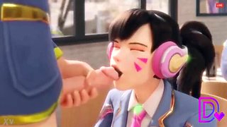 Anal Overwatch Porn - D.va Doggy Style Fuck & Hentai Compilation