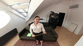 Businesswoman will do ANYTHING to please her clients