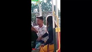 Indian Paramours outdoor hand-job and blowage in Honest