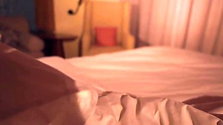 Hot Busty Stepsis Shares Hotel Bed With Stepbro - Blowjob