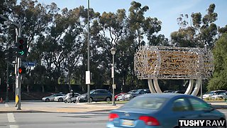 Sexy blonde chick craves anal pounding and asks me to thoroughly explore her tight asshole with my big cock