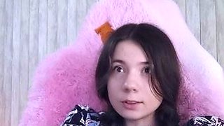Jessy funny amateur teen brunette toying