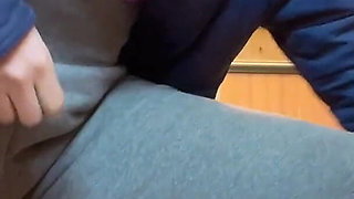 Hana at Kitchen Cooking Then She Need Go to Pee on Toilet