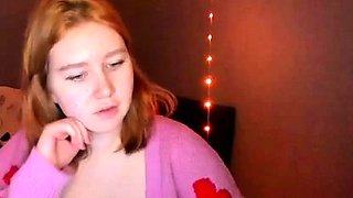 Curly Blonde Teen Records Solo Dildo Masturbation More at