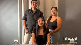 Skinny Girl First Time Threesome Swaps For Huge Cock - Amateur Latina GF & Wife