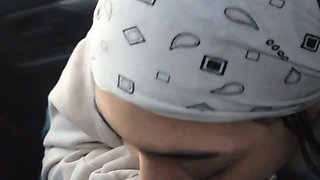 Pretty baby gets a hot cumshot in the car