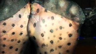 Worship Valentina's nylon feet while she ignores your