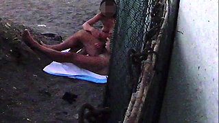 Flashing My Cock in Front of My Stepdaughter in a Beach and She Helps Me Cumshot in Front of Everyone