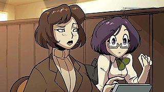 Hefty barista serves up her ass instead of coffee in this cartoon parody