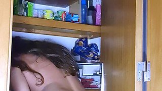 Jessy funny amateur teen brunette toying