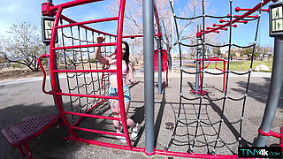 Playing At The Park Gets Alina Voss Hungry For Cock
