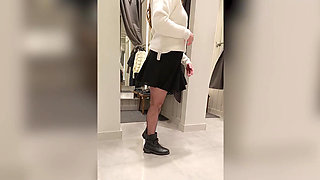 Fucked stepmom in the fitting room, asked to evaluate her outfit