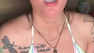 Chery Trees Smoking in a Bikini