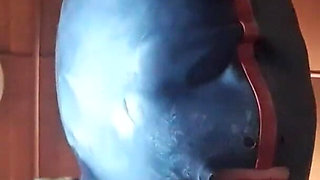 17 minutes of hogtied extreme blowjob and deepthroat with massive oral creampie