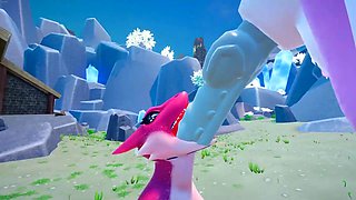 Furry anime action with Kappy Kuu in an nsfw game