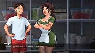 My Perverted Stepmom Wanted To Fuck Inside The Kitchen - Summertime Saga