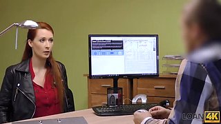 Hot Redhead Teen Fucks Loan Officer For Money - Czech Casting Audition