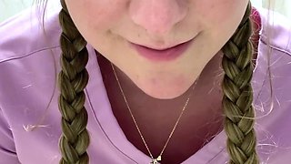 Cute amateur webcam teen girl toying pussy on webcam