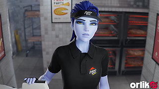 Pizzamaker Widowmaker Fuck with BBC Client 3D Overwatch Animation