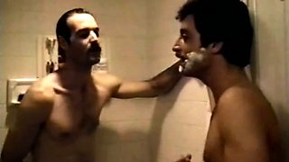 Two bi boys with a hot blonde babe hardcore fuck