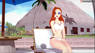 Jessica Rabbit Blowjob in Pool