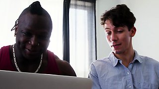 OMG! See what happens when two guys watch porn together!