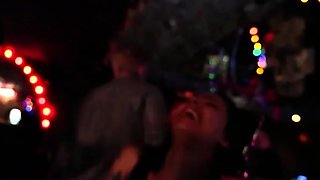 Dirty foot cleaning in public bar