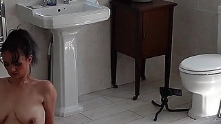 Bathroom Surprise Anal Pegging