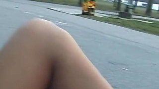 Exhibitionist Teen at the Park Comes Home to Finger Herself