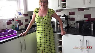 46yo Big Tit Milf Housewife Nel - Kitchen