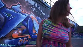 Elisa Tiger Takes Doggystyle Fuck Under Highway in Public Agent Scene