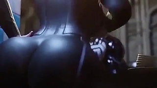 Busty 3D Girl Got Monster Cock Creampie Adventure in Chinatown