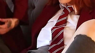 Two College Students Get Their Pussies Eaten by Their Hot Older Teacher