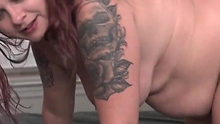 Mature Brunette Gags on Throbbing BBC with Drooling Ahegao Bliss