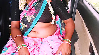 Bhabi deceives her husband while spending private time on long drives with her brother-in-law.. Car sex Telugu dirty talks.
