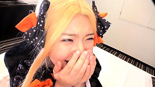 Japanese teen Arisa Takada cums with toys