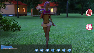 Helping the hotties #4 - Johanne woke up tied to a tree and so...ave him a blow job...Belle and Stacy played with each other.