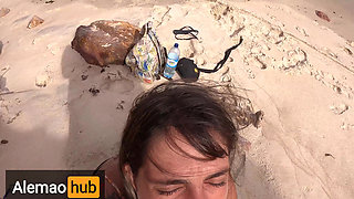 Wild Sex in with Dreadhot on the Most Paradisiacal Beach in Brazil