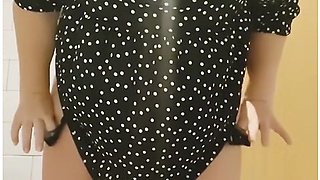 Hot School Teacher Playing With Her Pussy In School Bathroom