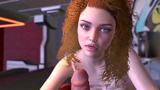 3D Closeup Handjob by a Cute Teen From: Thescenes